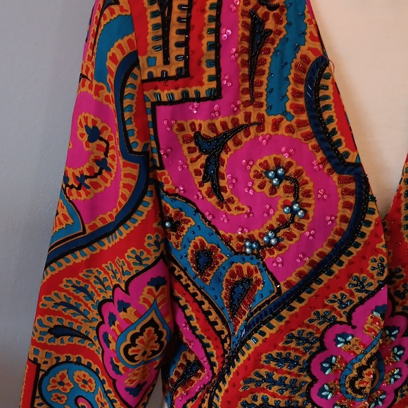 Vintage Diane Freis beaded wool jacket - Picture 3 of 6